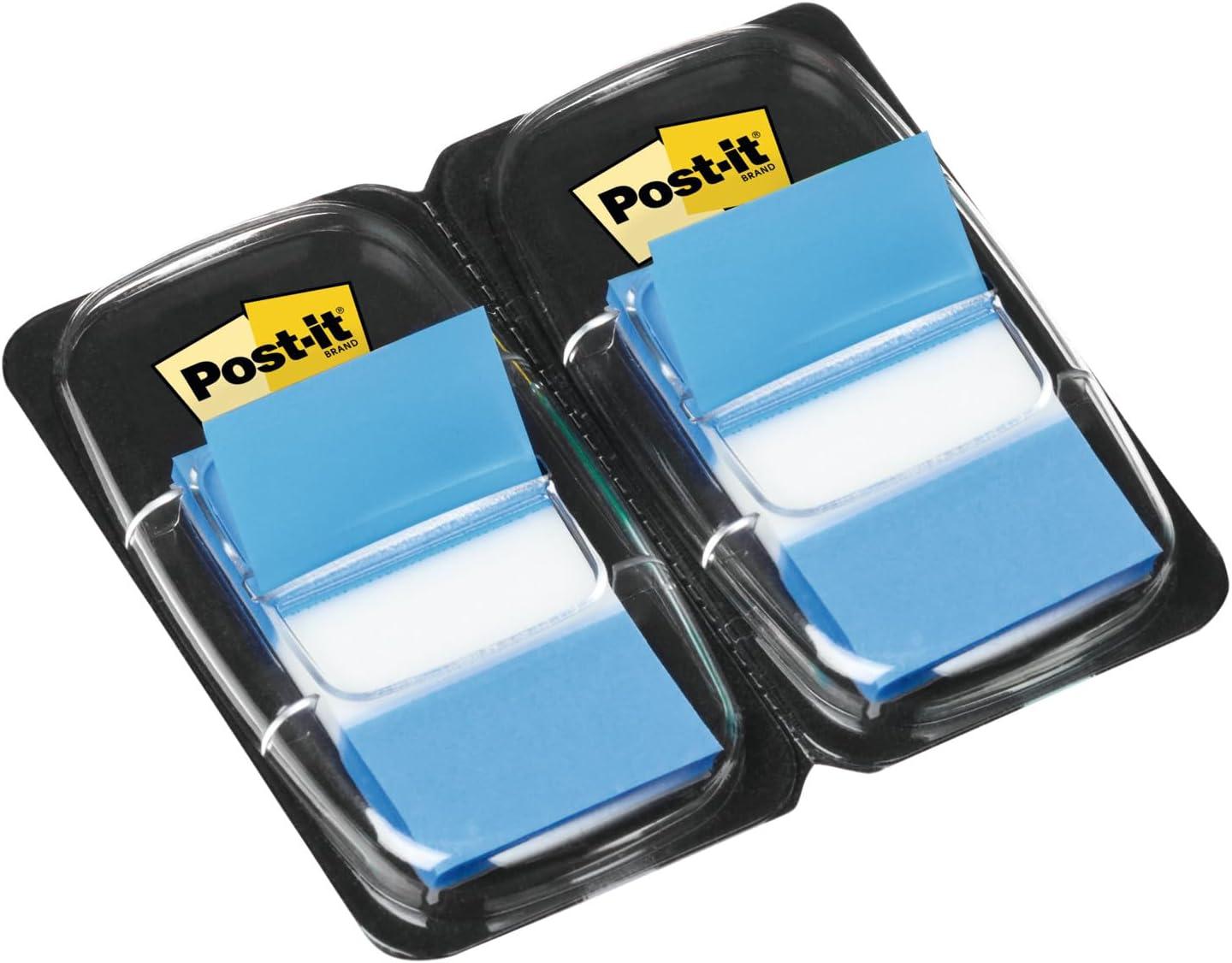 imagePostit MarquePages Bleu 254 mm x 432 mm 100 MarquePages Pour Marquer Surligner ou Codifier des Informationsbleu