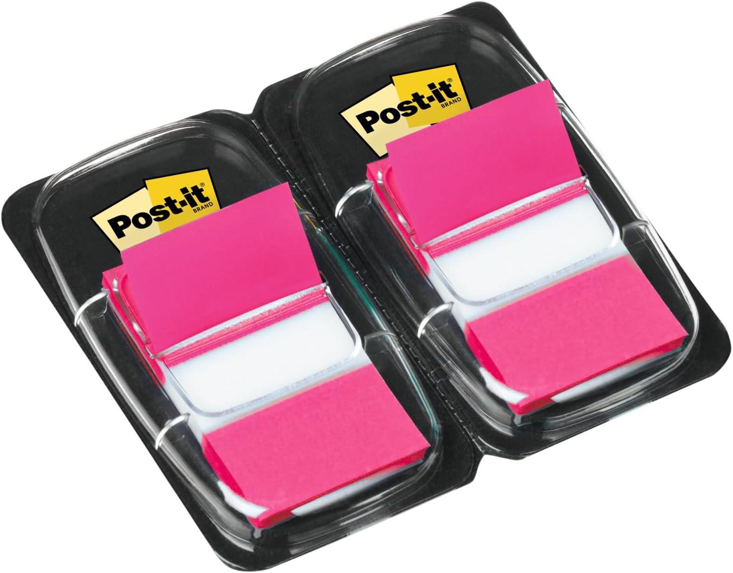 imagePostit MarquePages Moyen Rose 100 MarquePages 254 mm x 432 mm Pour Marquer Surligner ou Codifier des InformationsRose