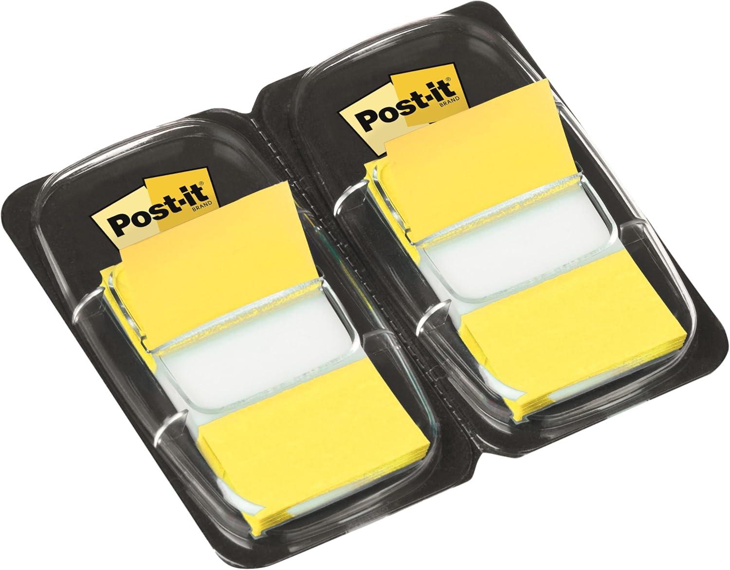 imagePostit MarquePages Moyen Rouge 100 MarquePages 254 mm x 432 mm Pour Marquer Surligner ou Codifier des InformationsJaune