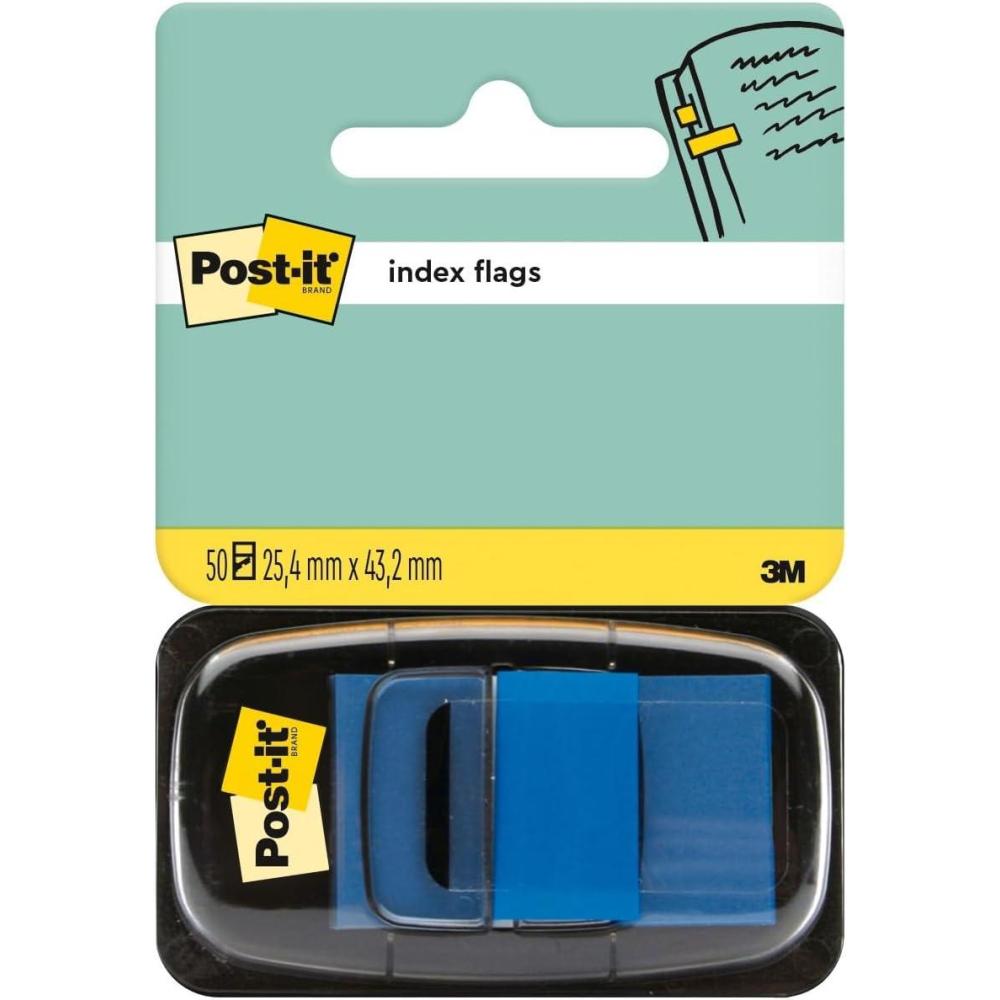 imagePostIt MarquePages Moyen 50 MarquePages 254 mm x 432 mm Bleu Pour Marquer Surligner ou Codifier des InformationsBleu