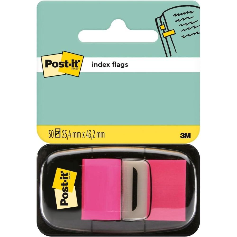 imagePostIt MarquePages Moyen 50 MarquePages 254 mm x 432 mm Bleu Pour Marquer Surligner ou Codifier des InformationsRose