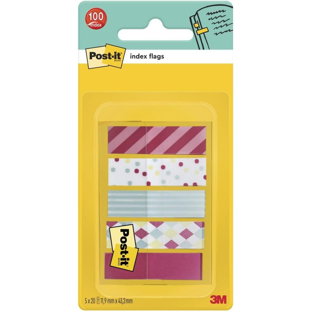 imagePostit MarquePages Petit Collection Candy 119 mm x 432 mm 100 MarquePages Pour Marquer Surligner ou Codifier des InformationsCarnaval