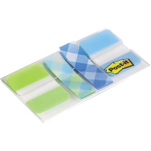 Post-It Marque-Pages, Petit, 100 Marque-Pages (11.9 mm x 43.2 mm) Orange, Violet, Bleu et Vert – Pour Marquer, Surligner ou Codifier des Informations(Fantasia Scozzese)