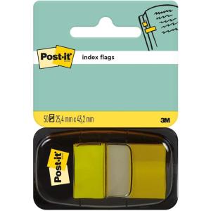 Post-it Marque-Pages, Moyen, Jaune, 50 Marque-Pages, 25.4 mm x 43.2 mm – Pour Marquer, Surligner ou Codifier des Informations
