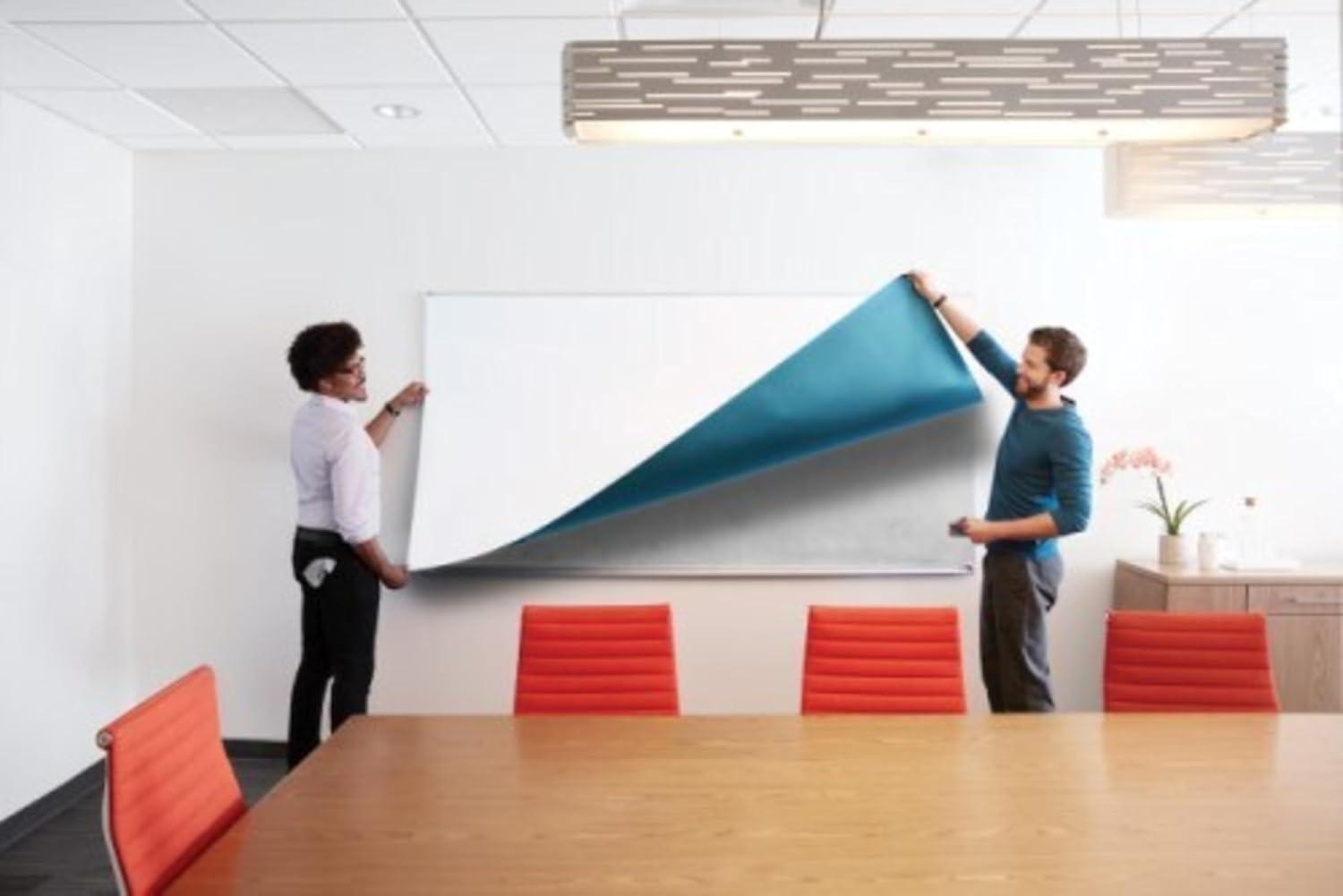 imagePostIt Tableau Easy Erase Whiteboard Surface Blanc 914 cm x 1219 cm 1 RouleauPaquet122l x 91H cm