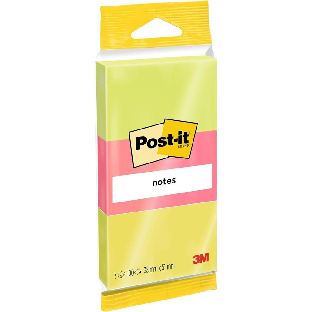 imagePostit Notes Autocollantes Grand Format Couleurs Non Assorties Lignes 101 mm x 152 mm 100 Feuilles 6 Blocs Feuillets Adhsifs pour Prise de Notes Listes de Tches et RappelsPostIt 6812