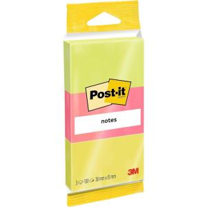 Post-it Notes Autocollantes, Grand Format, Couleurs Néon Assorties, Lignées, 101 mm x 152 mm, 100 Feuilles, 6 Blocs – Feuillets Adhésifs pour Prise de Notes, Listes de Tâches et Rappels(Post-It 6812)