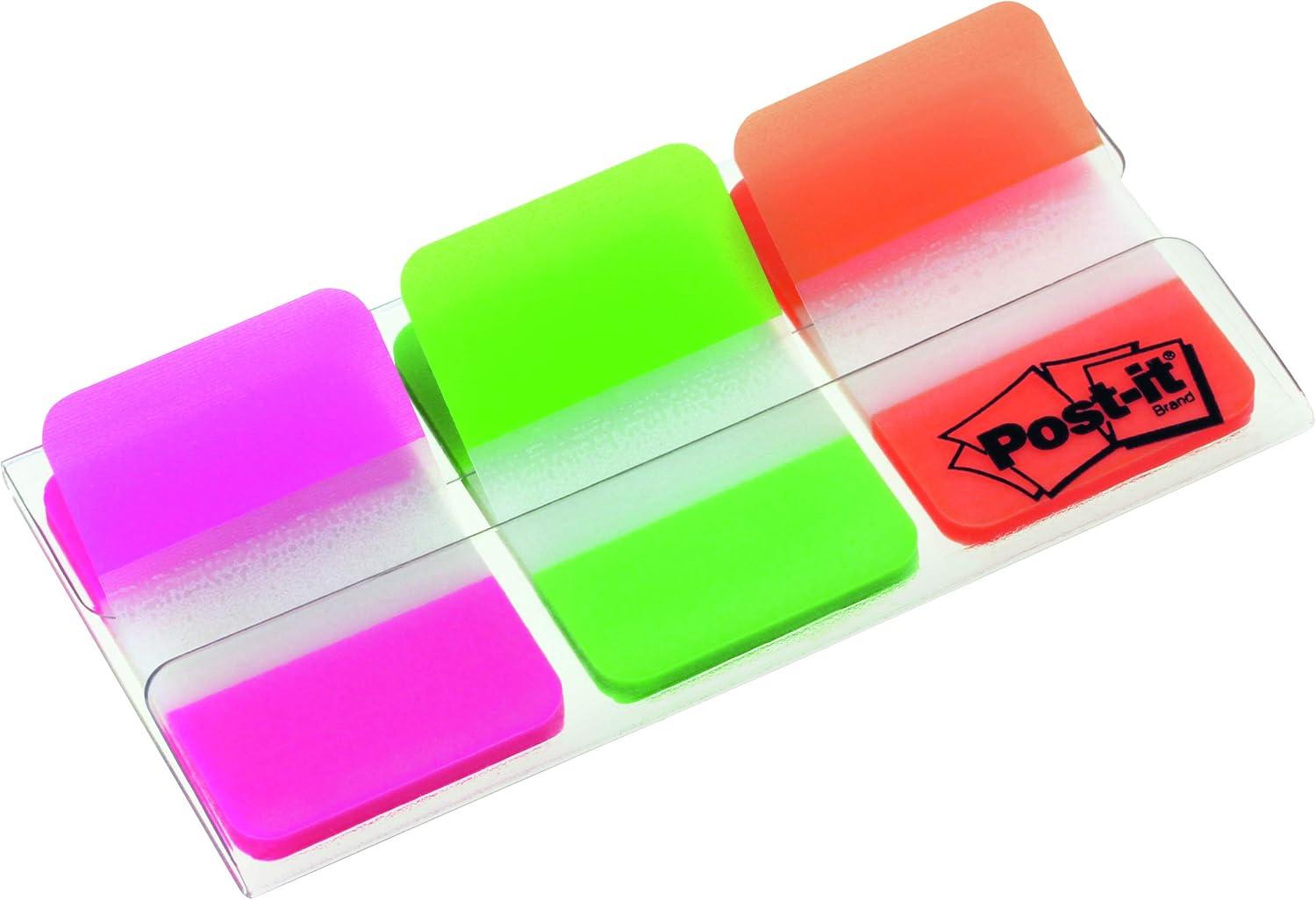 imagePostit 686PGOT Index Onglets de classement Medium Strong Rose Vert Orange Paquet de 36Orange