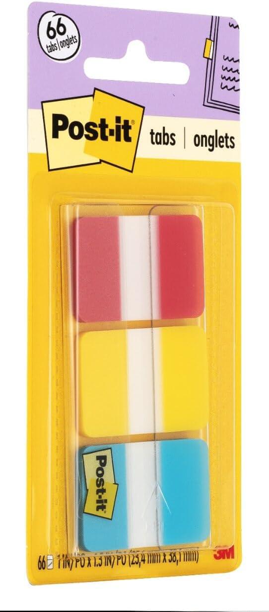 imagePostit 686PGOT Index Onglets de classement Medium Strong Rose Vert Orange Paquet de 36Rouge jaune bleu