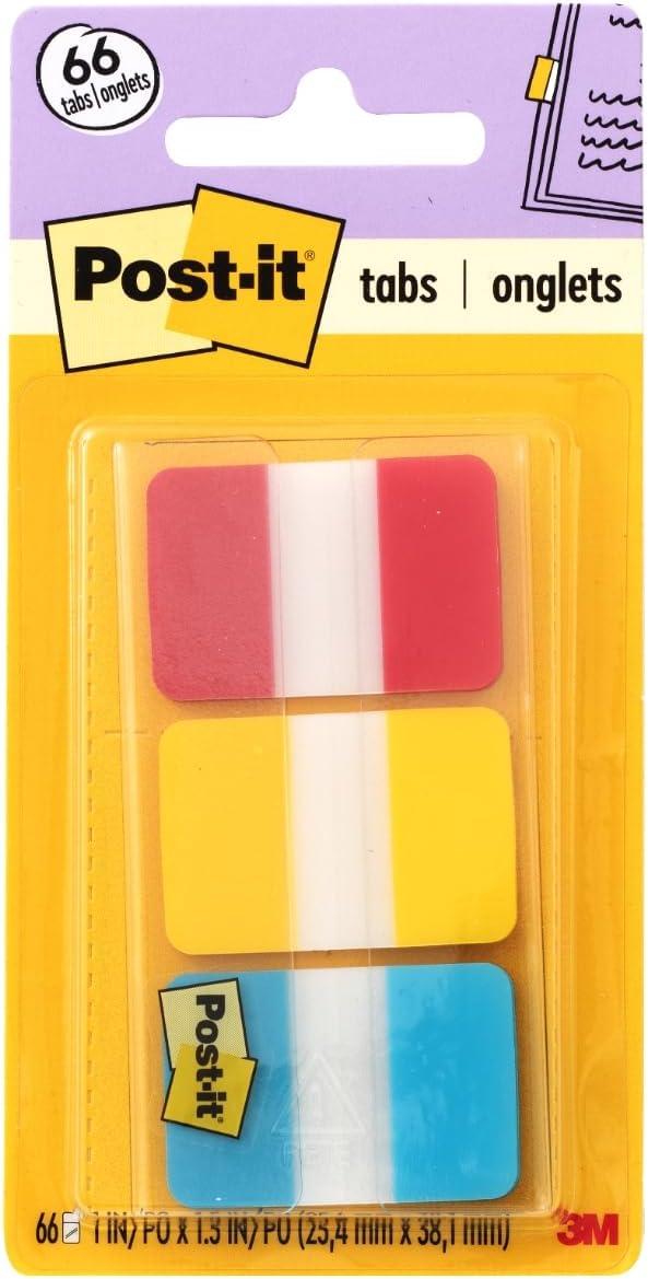 imagePostit 686PGOT Index Onglets de classement Medium Strong Rose Vert Orange Paquet de 36Rouge jaune bleu