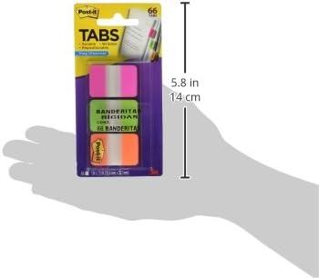 imagePostit 686PGOT Index Onglets de classement Medium Strong Rose Vert Orange Paquet de 36Vert Orange Rose