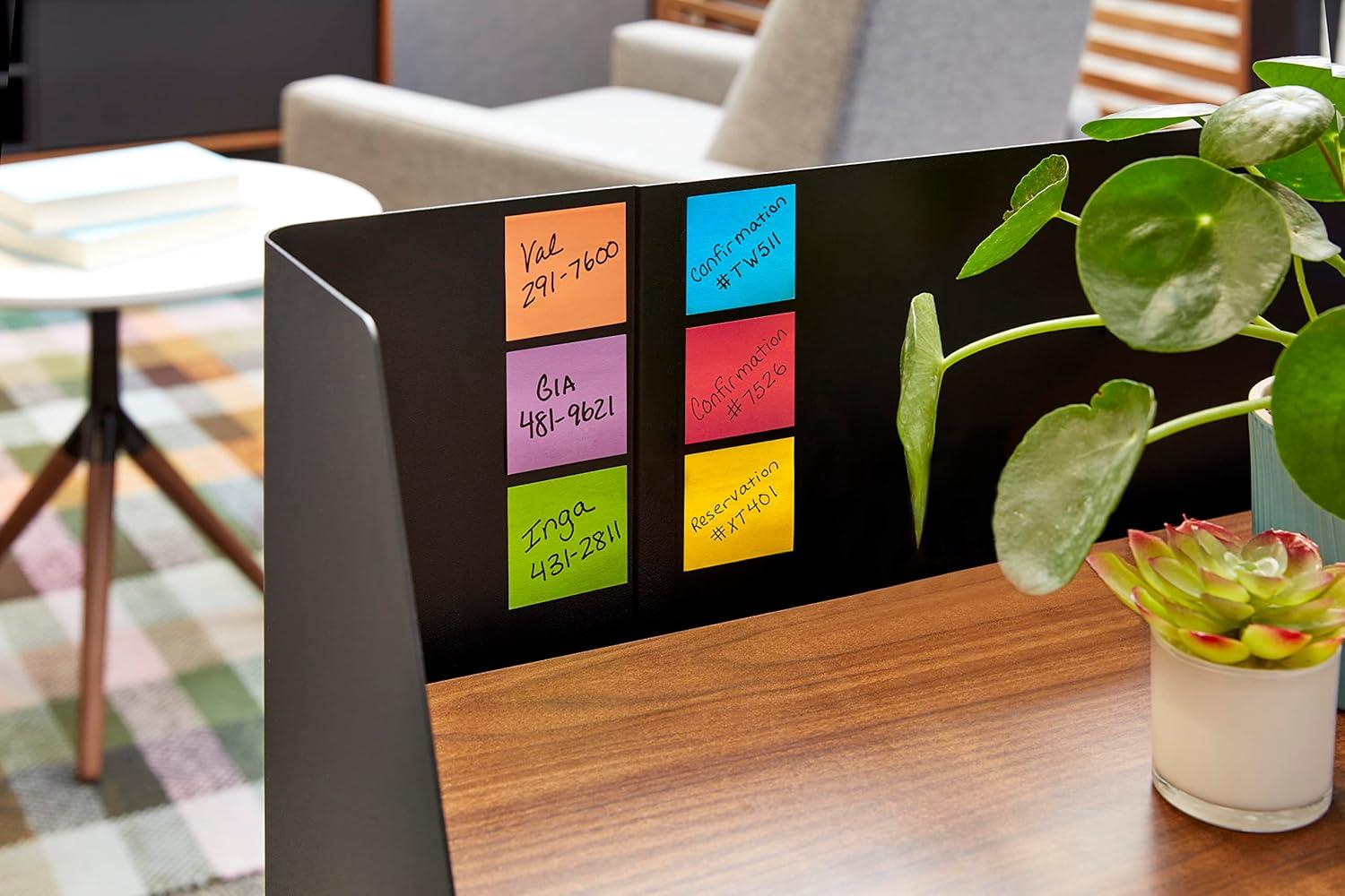imagePostit Notes Autocollantes Super Sticky Rose Pack de 6 Blocs 90 Feuilles par Bloc 76 mm x 76 mm Feuillets Super Adhsifs pour Prise de Notes Listes de Tches et Rappels