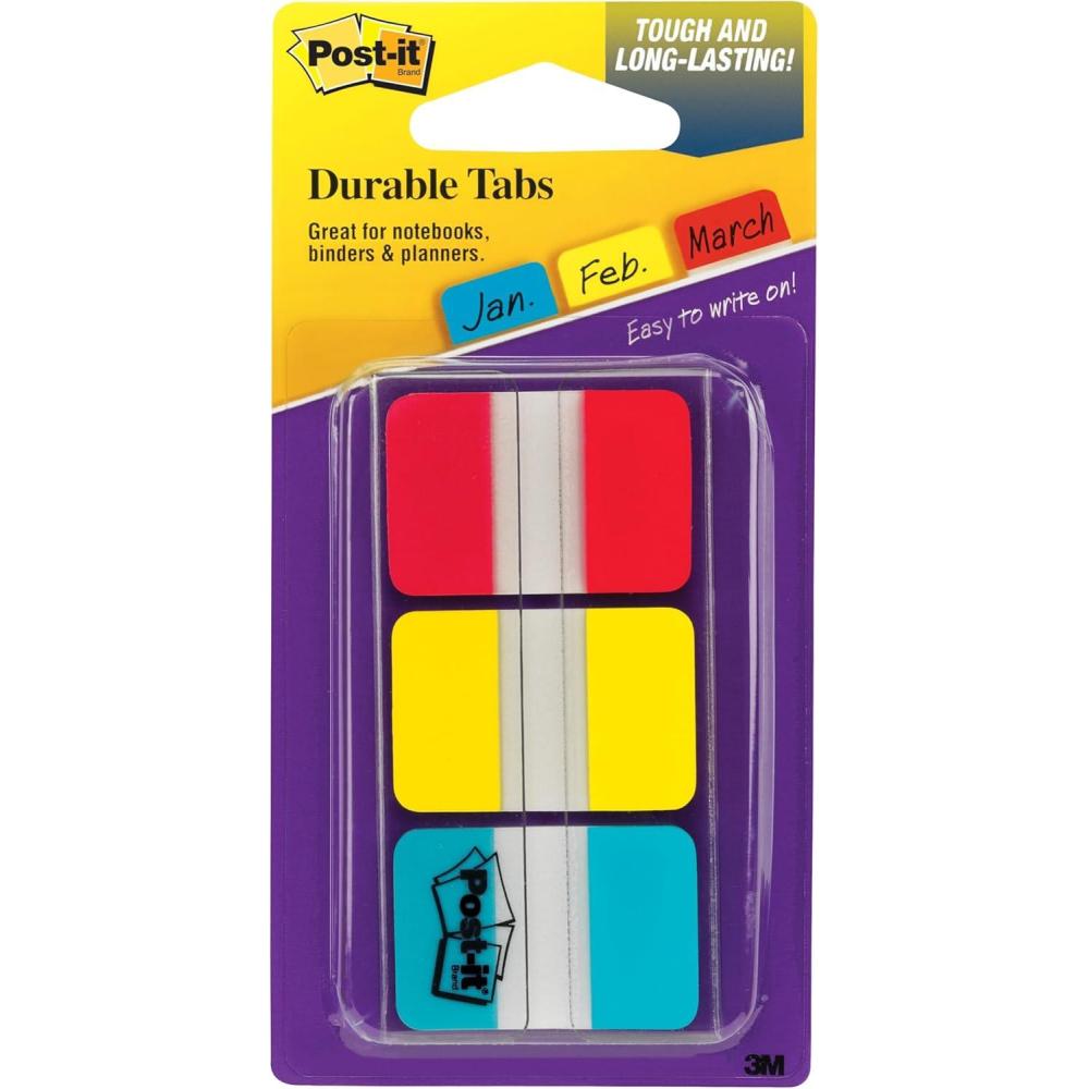 imagePostit 686PGOT Index Onglets de classement Medium Strong Rose Vert Orange Paquet de 36Rouge jaune bleu