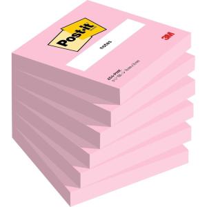 Post-it Notes Autocollantes, Couleur Vert Néon, 76 mm x 76 mm, 100 Feuilles par Bloc, 6 Blocs – Feuillets Adhésifs pour Prise de Notes, Listes de Tâches et Rappels(Rose)