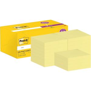 Post-it Notes Autocollantes, Pack Promo 18 Blocs + 6 GRATUITS, 100 Feuilles par Bloc, 76 mm x 76 mm, Jaune Pastel – Feuillets Adhésifs pour Prise de Notes, Listes de Tâches et Rappels(76 x 76 mm)