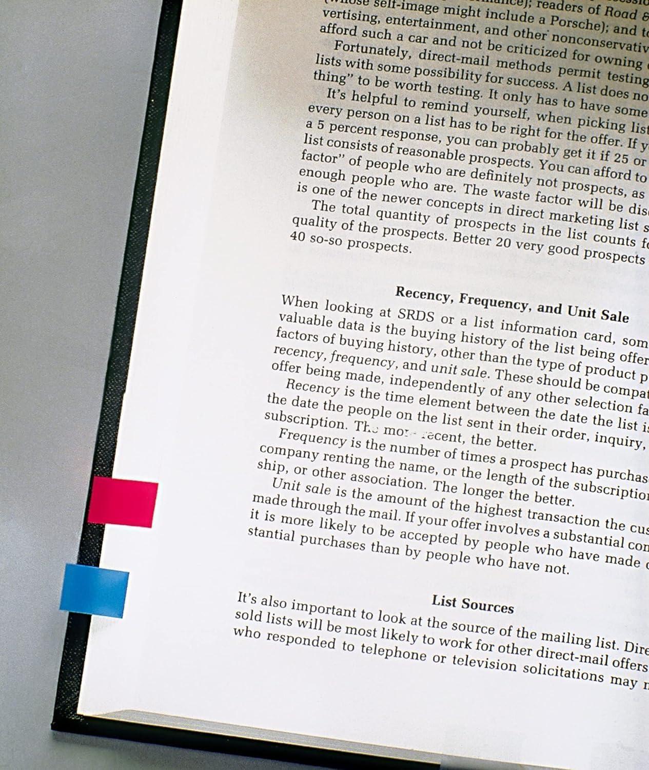 imagePostit MarquePages Petit Couleurs Assorties 119 mm x 432 mm 60 MarquePages 40 Gratuits Pour Marquer Surligner ou Codifier des InformationsStandard
