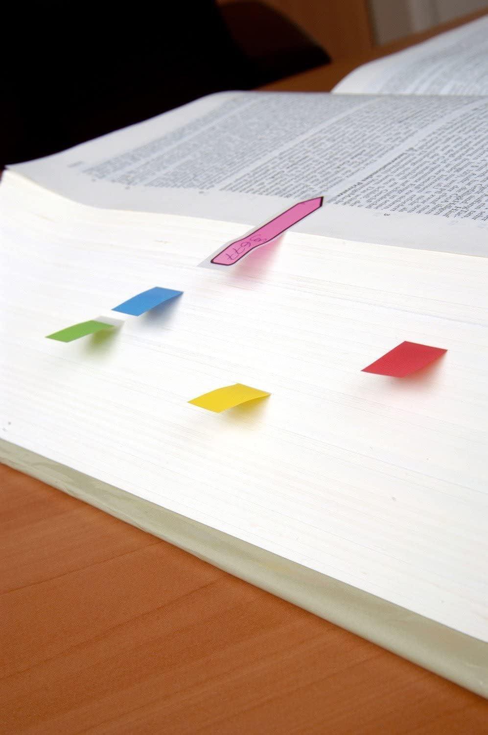 imagePostit MarquePages Petit Couleurs Translucides 119 mm x 432 mm Pack Promotionnel 35 MarquePagesDvidoir 3 Dvidoirs 1 GRATUITS Marquepages Adhsifs pour Documents et Annotations3 1 pice