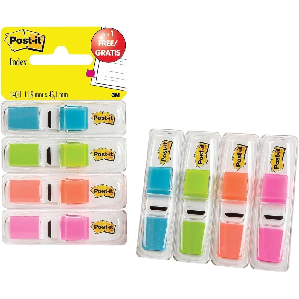 imagePostit MarquePages Petit Couleurs Translucides 119 mm x 432 mm Pack Promotionnel 35 MarquePagesDvidoir 3 Dvidoirs 1 GRATUITS Marquepages Adhsifs pour Documents et Annotations3 1 pice